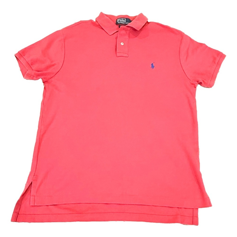 Ralph Lauren Men's Polo Shirt Classic Fit Short Sleeve Pink Cotton Size M
